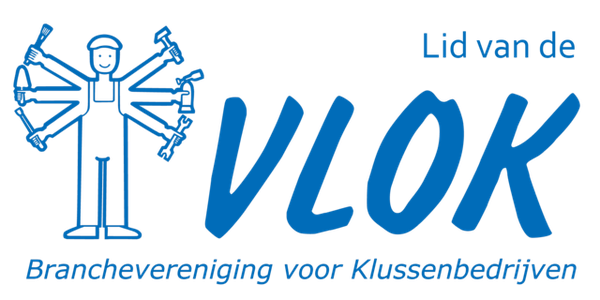 Logo van de VLOK, branchevereniging van klussenbedrijven